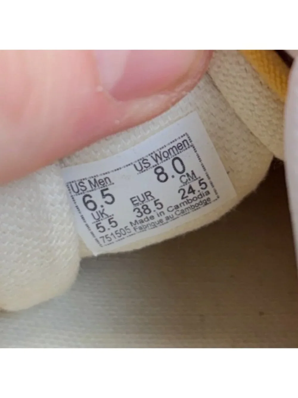 Vans Old Skool Low Womens Size 8 Yellow White Athletic Skate Shoes Sneakers